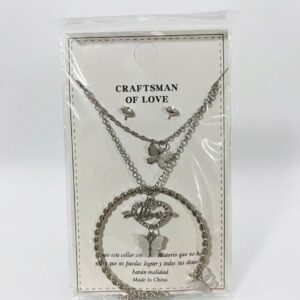 Set pulsera, collar y aros -1