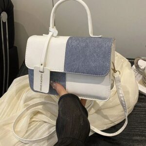 Bolso de hombro formal elegante con detalles minimalistas