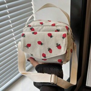 Bolsito de hombro minimalista con bolsillo exterior